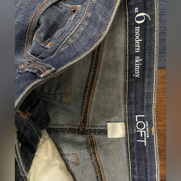 Loft Womens Signature Skinny Jeans Size 6 - Picture 9 of 11